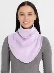 Сиреневый манишка из велюра