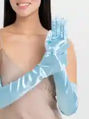 Ледяной атласные перчатки, удлиненные, выше локтя, 16 цветов