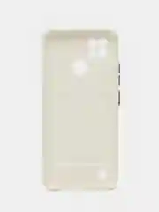 Белый силиконовый чехол для Realme C21 (Реалми С21), карманом для карт