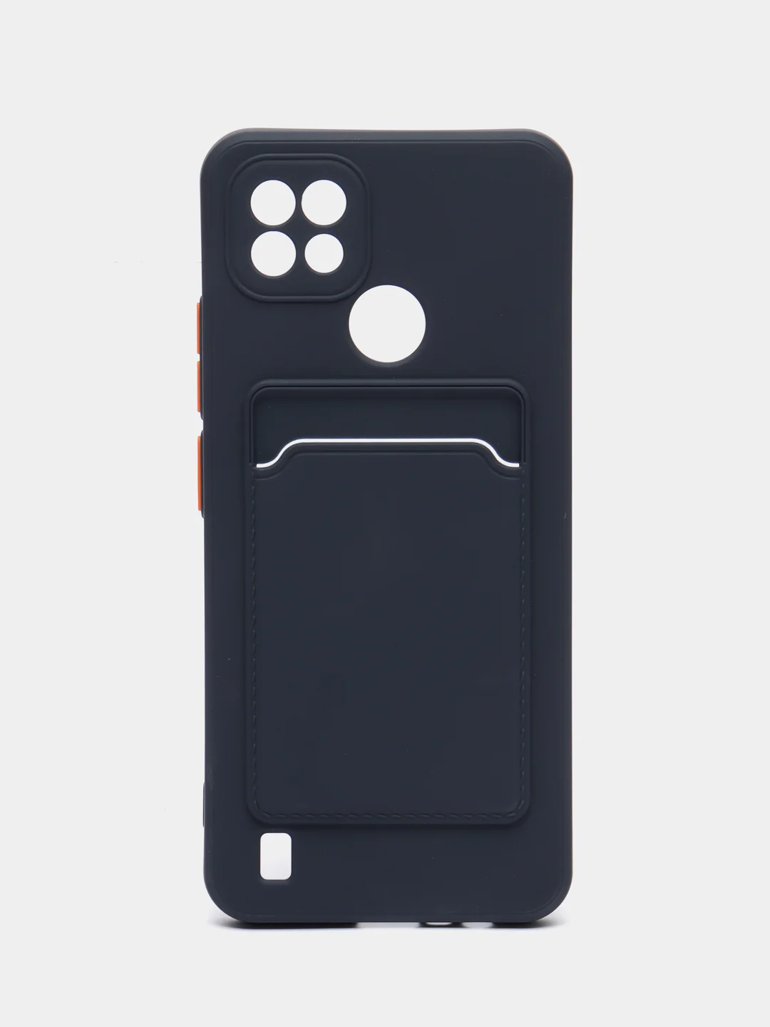 Морской силиконовый чехол для Realme C21 (Реалми С21), карманом для карт