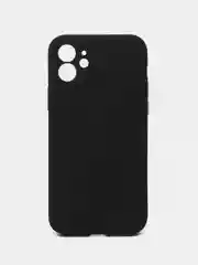 Черный чехол с мягким подкладом iPhone 6/6s, 7/8, 7+/8+, X/Xs, Xr, 11, 11 Pro, 12/12 Pro