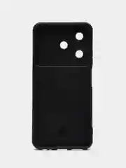 Черный чехол Tecno Spark 10 / 10C, Спарк 10С противоударный, с металлической подставкой кольцом