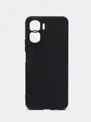 Угольный чехол Honor 90 Lite (Хонор 90 Лайт), черный, силиконовый