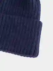 Синий шапка бини женская