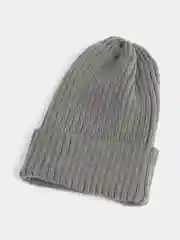 Серый шапка бини женская
