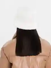 Белый панама теплая меховая