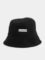 Черный панама теплая меховая
