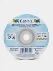 Карамельный лента декоративная "Зиг-Заг" ширина  5 мм длина  30 метров
