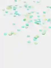 Бирюзовый м-10035 Набор конфетти, 12 цветов, пластиковая коробка (ш-5,5см,в-13см),