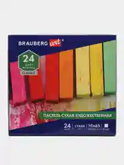 Пастель сухая художественная BRAUBERG ART CLASSIC, 24 цвета, квадратное сечение