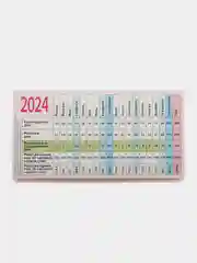 Золотой настольный перекидной календарь "Домик", на ригели, 100*135 мм, 200*135 мм, 210*120 мм