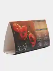 Конфетный настольный перекидной календарь "Домик", на ригели, 100*135 мм, 200*135 мм, 210*120 мм