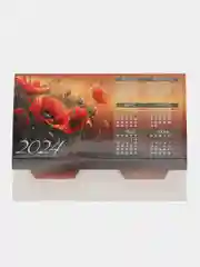 Конфетный настольный перекидной календарь "Домик", на ригели, 100*135 мм, 200*135 мм, 210*120 мм