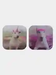 Парные 3D стикеры с собаками, парные наклейки, парные наклейки на телефон,собачки, собаки
