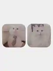 Парные 3D стикеры с котиками, парные наклейки, парные наклейки на телефон, котики, коты