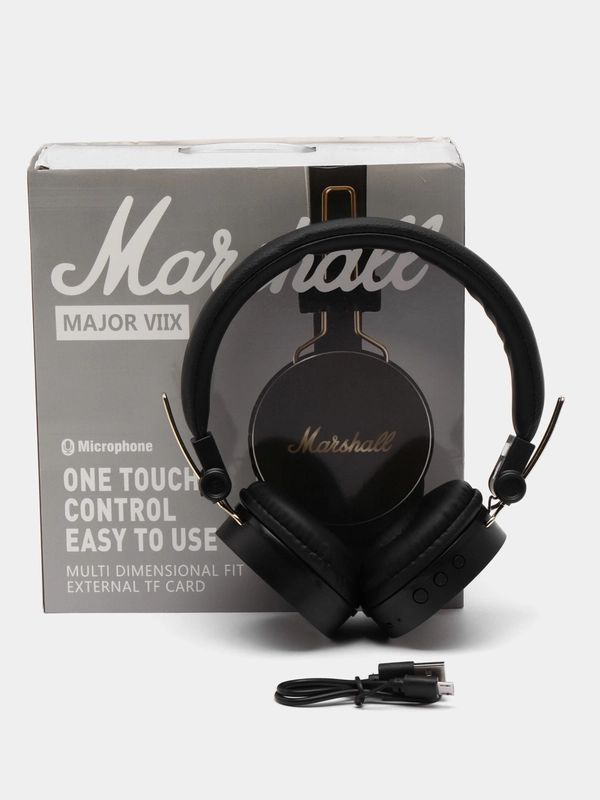 Беспроводные блютус наушники Marshall Major VIIX  - полноразмерные, AUX, с микрофоном