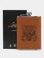 Горчичный подарочная сувенирная фляжка 8,5oz (250мл) на 23 февраля