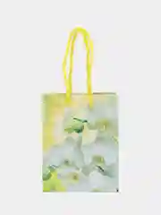 Желтый пакет подарочный/Бумажный/Ламинированный/Картоный пакет для подарка