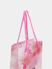 Кораллово-розовый пакет подарочный/Бумажный/Ламинированный/Картоный пакет для подарка