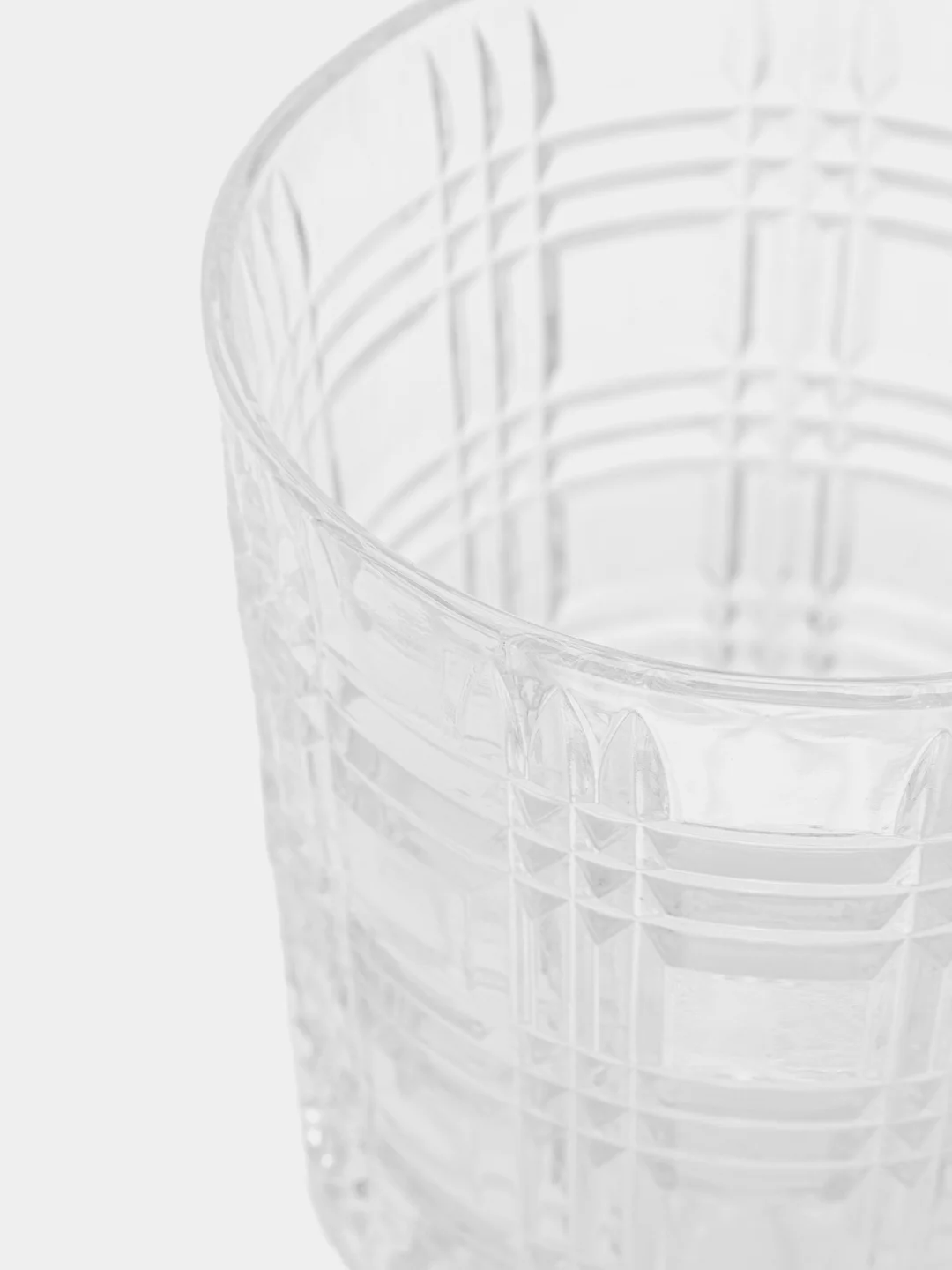 Слоновая кость стакан стеклянный КАРТОФАН для виски коктейлей воды сока граненый, подарочный набор, узоры