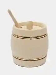 Бочонок для мёда с деревянной ложкой, липовый