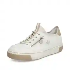 Белый кеды женские Rieker из натуральной кожи