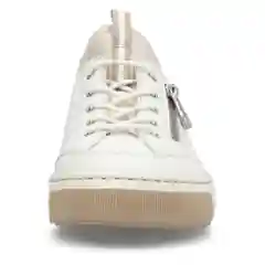 Белый кеды женские Rieker из натуральной кожи