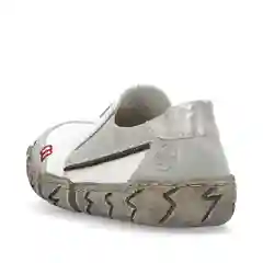 Белый кеды женские Rieker из натуральной кожи
