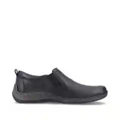 Черный туфли мужские Rieker из натуральной кожи, комфорт