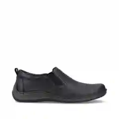 Черный туфли мужские Rieker из натуральной кожи, комфорт