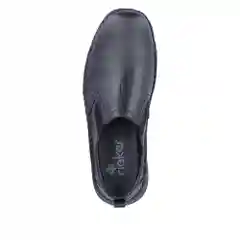 Черный туфли мужские Rieker из натуральной кожи, комфорт