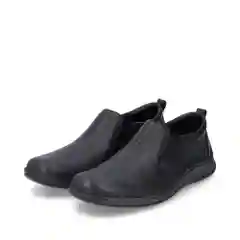 Черный туфли мужские Rieker из натуральной кожи, комфорт