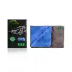 Голубой автополотенце для сухой уборки Green Fiber AUTO A5