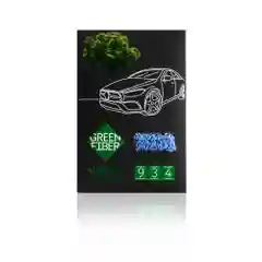 Голубой автополотенце для сухой уборки Green Fiber AUTO A5