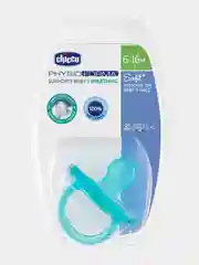 CHICCO Пустышка Physio Soft,1шт.,6-16мес.,силиконовая,голубая