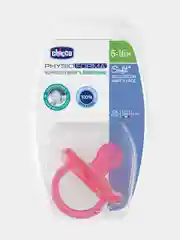 CHICCO Пустышка Physio Soft,1шт.,6-16мес.,силикон,розовая