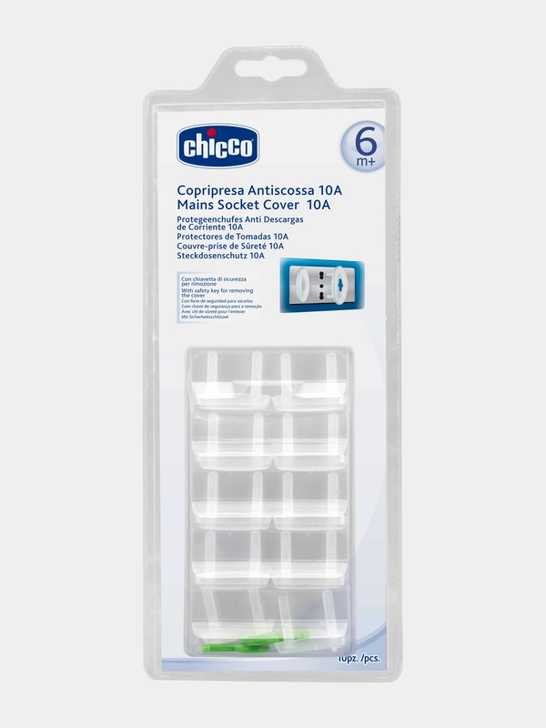 CHICCO Защита для розеток Safe,заглушки 10шт
