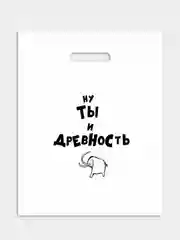 Пакет подарочный, 31 х 40 см, с надписями-приколами, полиэтиленовый, на день рождения