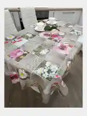 Ледяной скатерть клеенка на стол на тканевой основе
