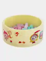 Желтый сухой бассейн Малышарики с мягким дном + шарики 150шт