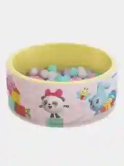 Розовый сухой бассейн Малышарики с мягким дном + шарики 150шт
