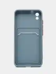 Розовый чехол для Xiaomi Redmi 7A Сяоми Редми 7А с карманом для карт