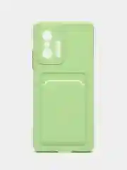 Лайм чехол для Xiaomi 11T / 11T Pro / Сяоми 11Т / 11Т Про, с карманом для карт