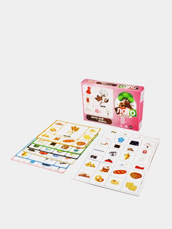 Настольная игра лото для детей. Развивающая игра