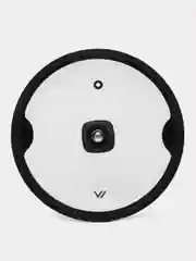 Крышка из термостойкого стекла с силиконовым ободом 22 см Gris clair Vensal VS4302