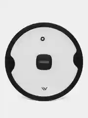 Крышка из термостойкого стекла с силиконовым ободом 22 см Gris clair Vensal VS4302