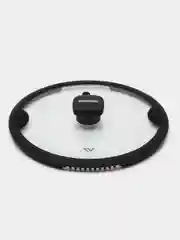 Крышка из термостойкого стекла с силиконовым ободом 22 см Gris clair Vensal VS4302