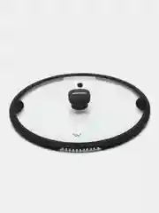 Крышка из термостойкого стекла с силиконовым ободом 28 см Gris clair Vensal VS4305