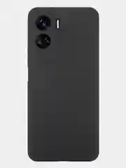 Черный чехол BROSCORP для Honor 90 Lite, X50i матовый, силиконовый, тонкий, бортик вокруг камер