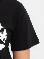 Черный женская футболка